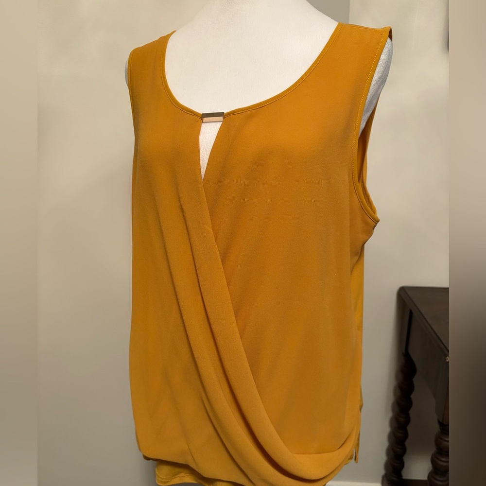 SALE! Suzy Shier Yellow Sleeveless Blouse